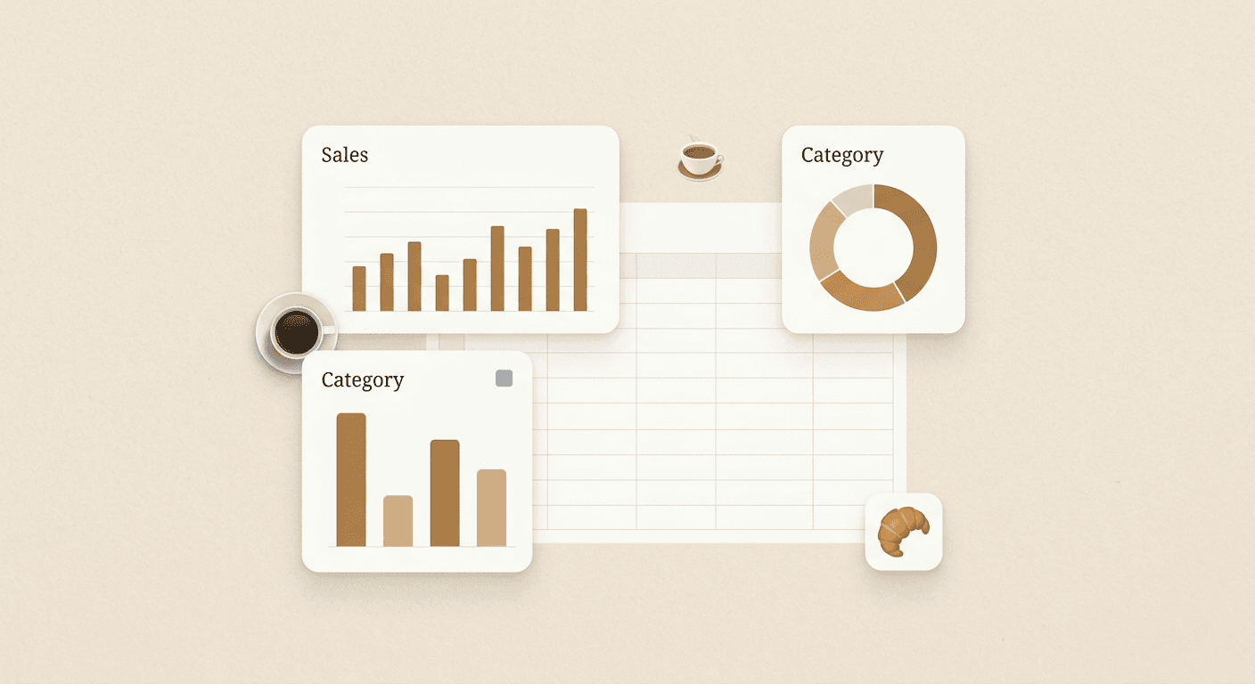 Abstract finance dashboard visual