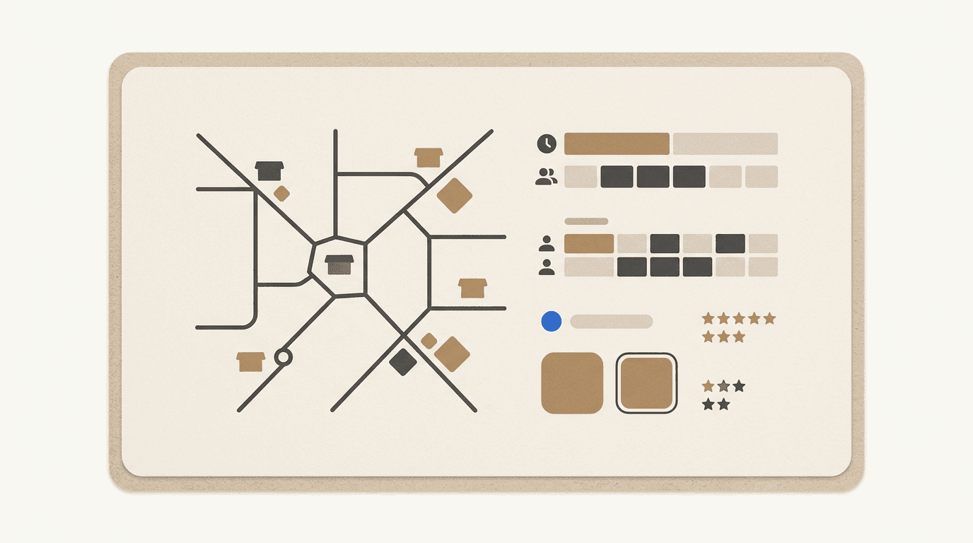 Abstract operations planning visual