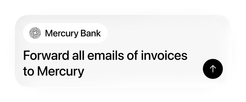 Forward all emails of invoices to Mercury