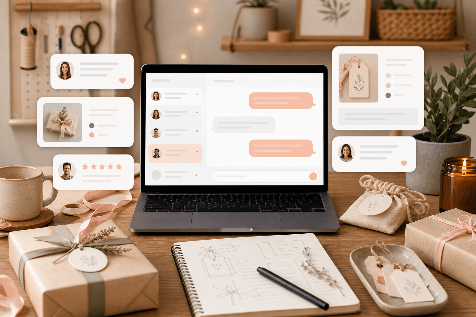 Gift and stationery seller: Reply to shoppers faster