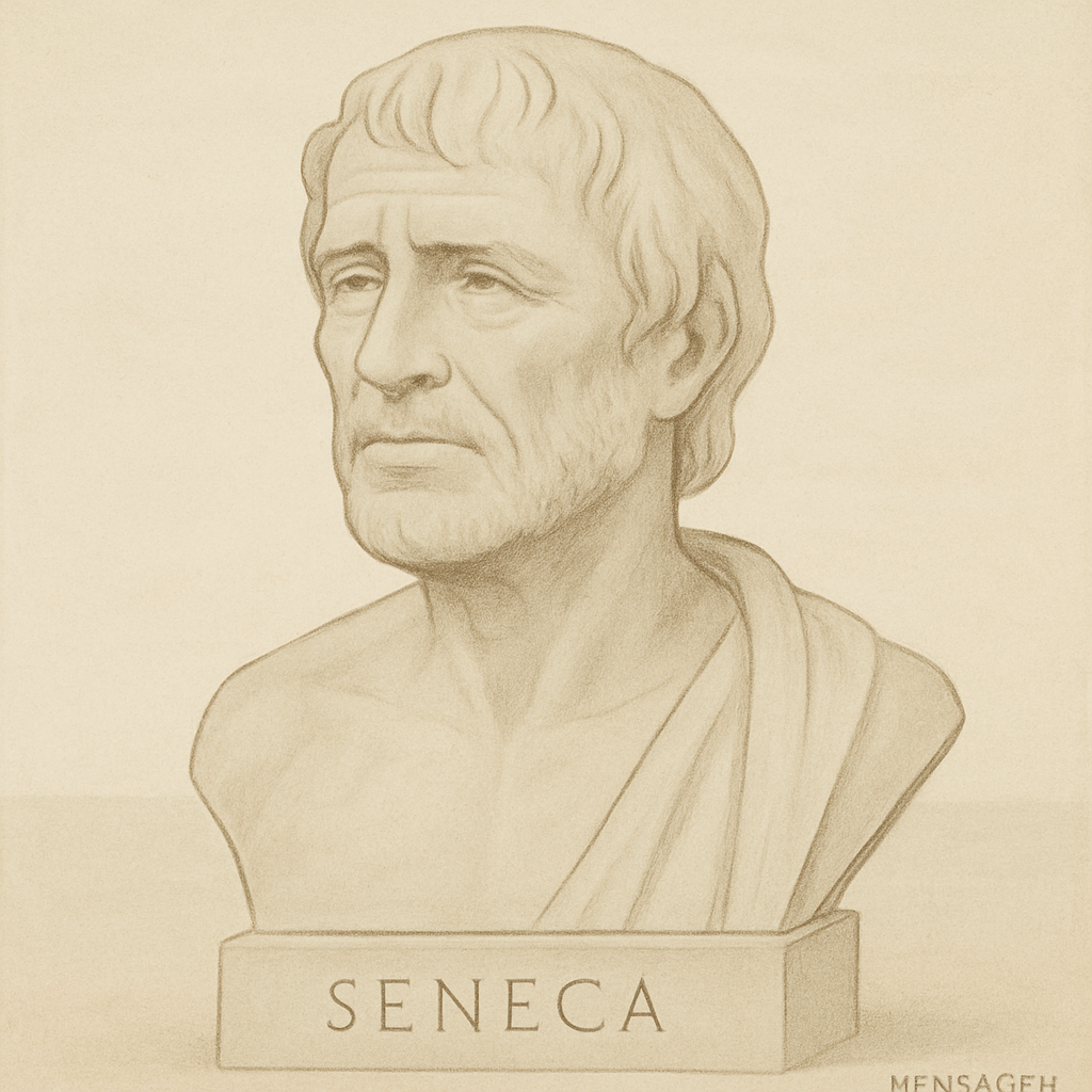 Frase estoica de Sêneca: “Não é a escassez que nos empobrece, mas ...” – Mensagem de Hoje