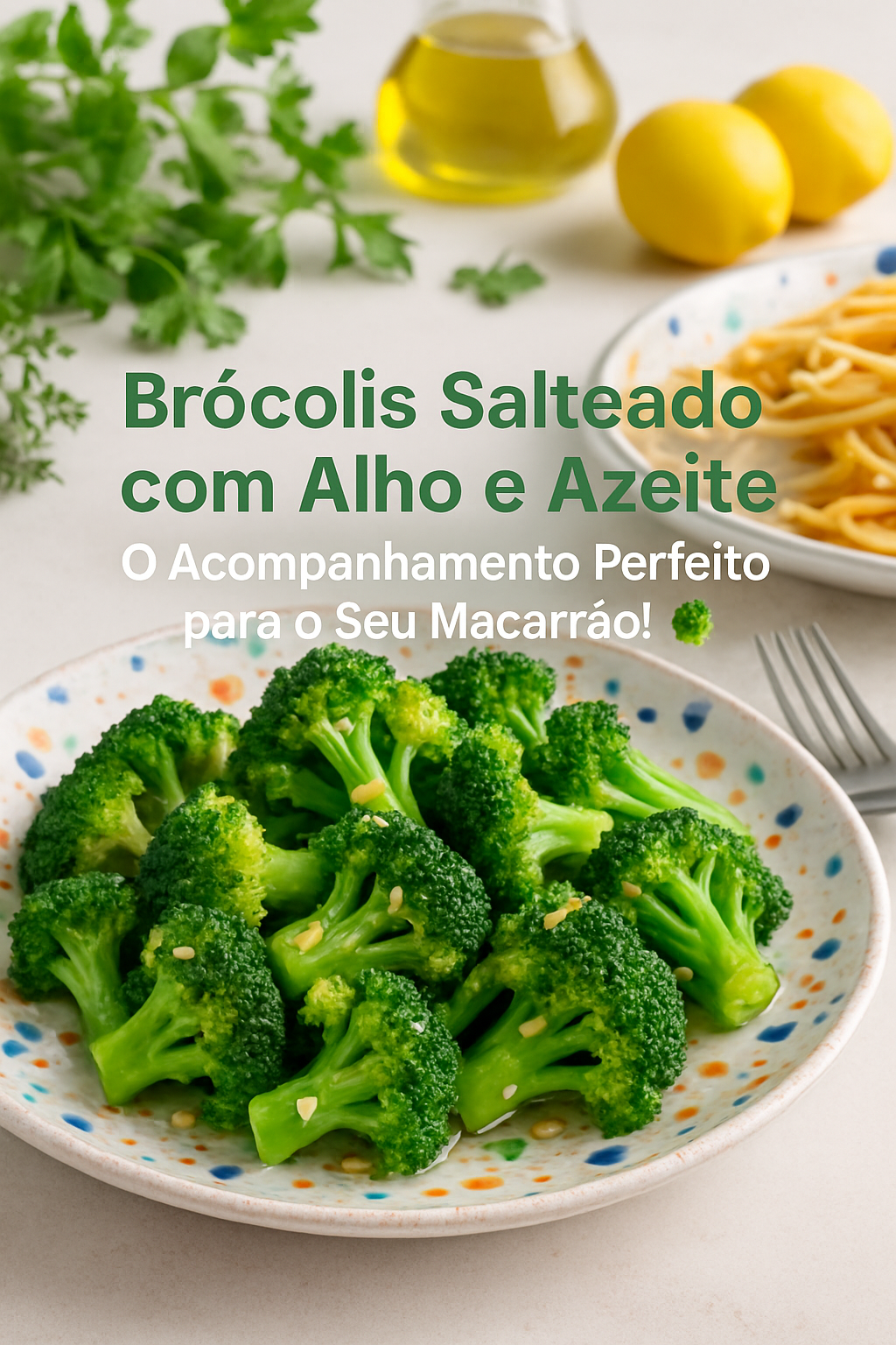 Brócolis Salteado com Alho e Azeite: O Acompanhamento Perfeito para o Seu Macarrão! 🥦🍝 - receita deliciosa de brócolis salteado