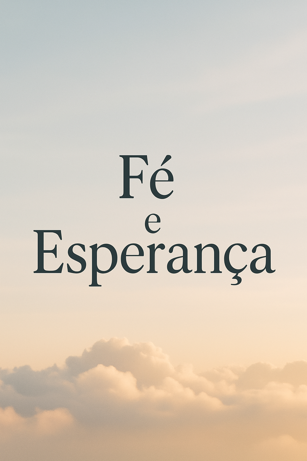Mulher sorrindo, enviando uma mensagem de fé e esperança em seu smartphone, com o aplicativo WhatsApp em destaque.