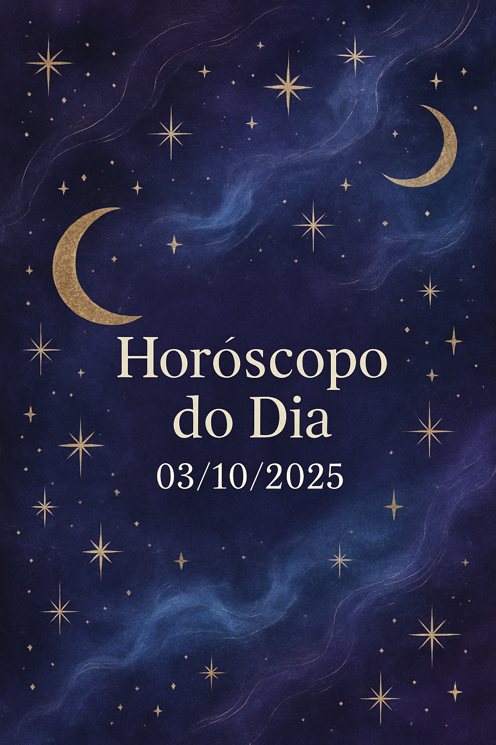 Horóscopo do Dia 03/10/2025