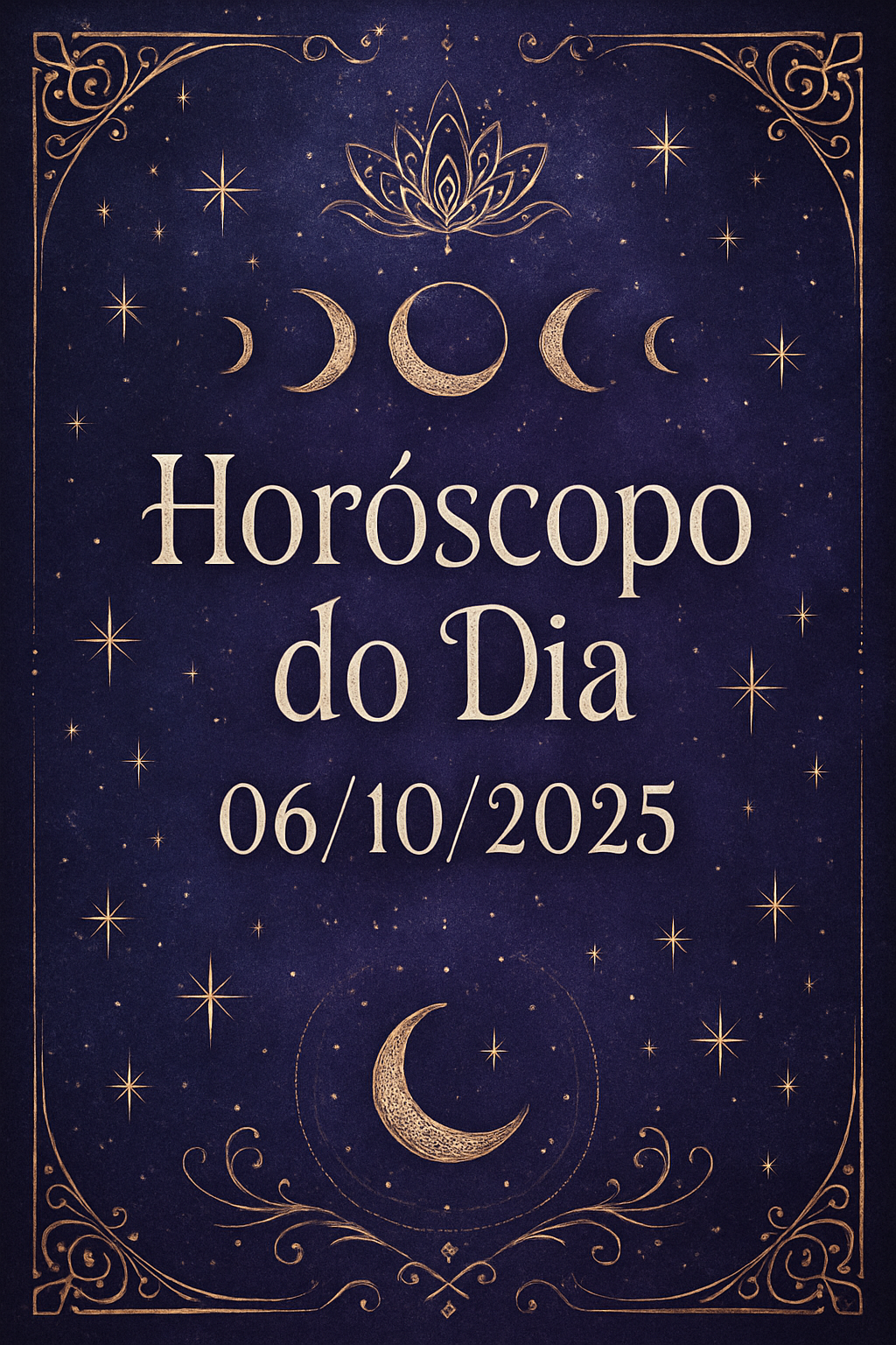 Horóscopo do Dia 06/10/2025 - Estética Mística
