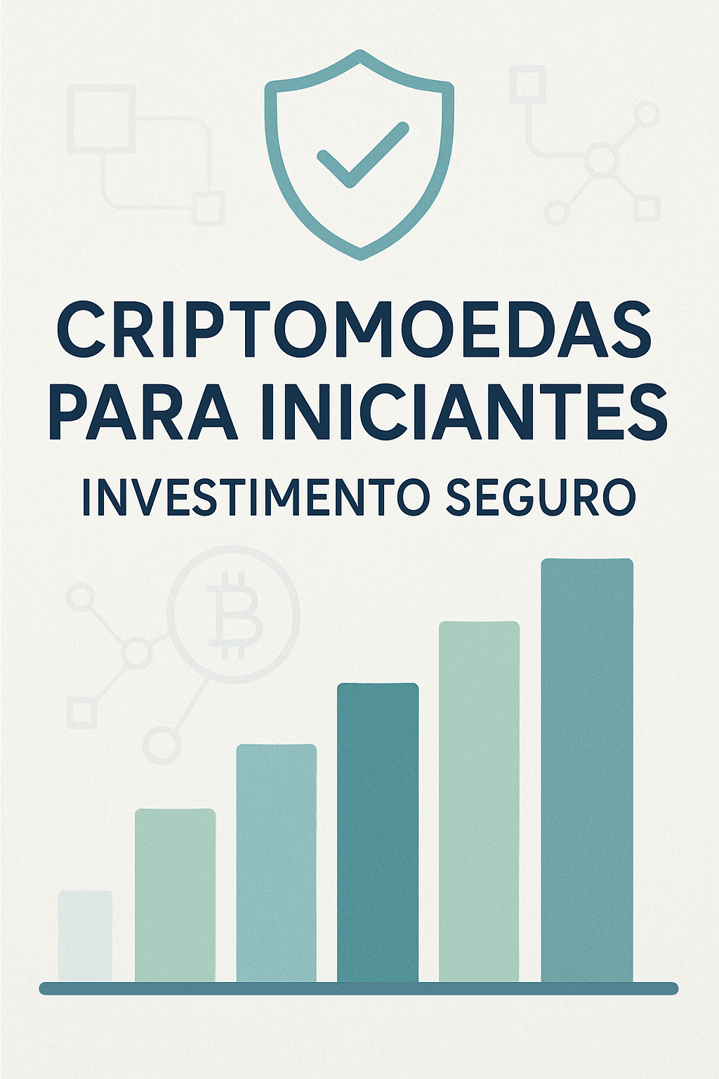 Uma pessoa sentada em frente a um computador, olhando para gráficos de criptomoedas, com um cadeado digital ou símbolo de segurança sobreposto, representando investimento seguro em cripto.