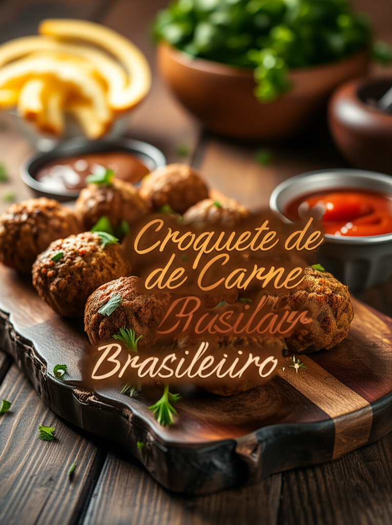 Croquete de Carne Brasileiro 🍖✨ - receita deliciosa de croquete de
