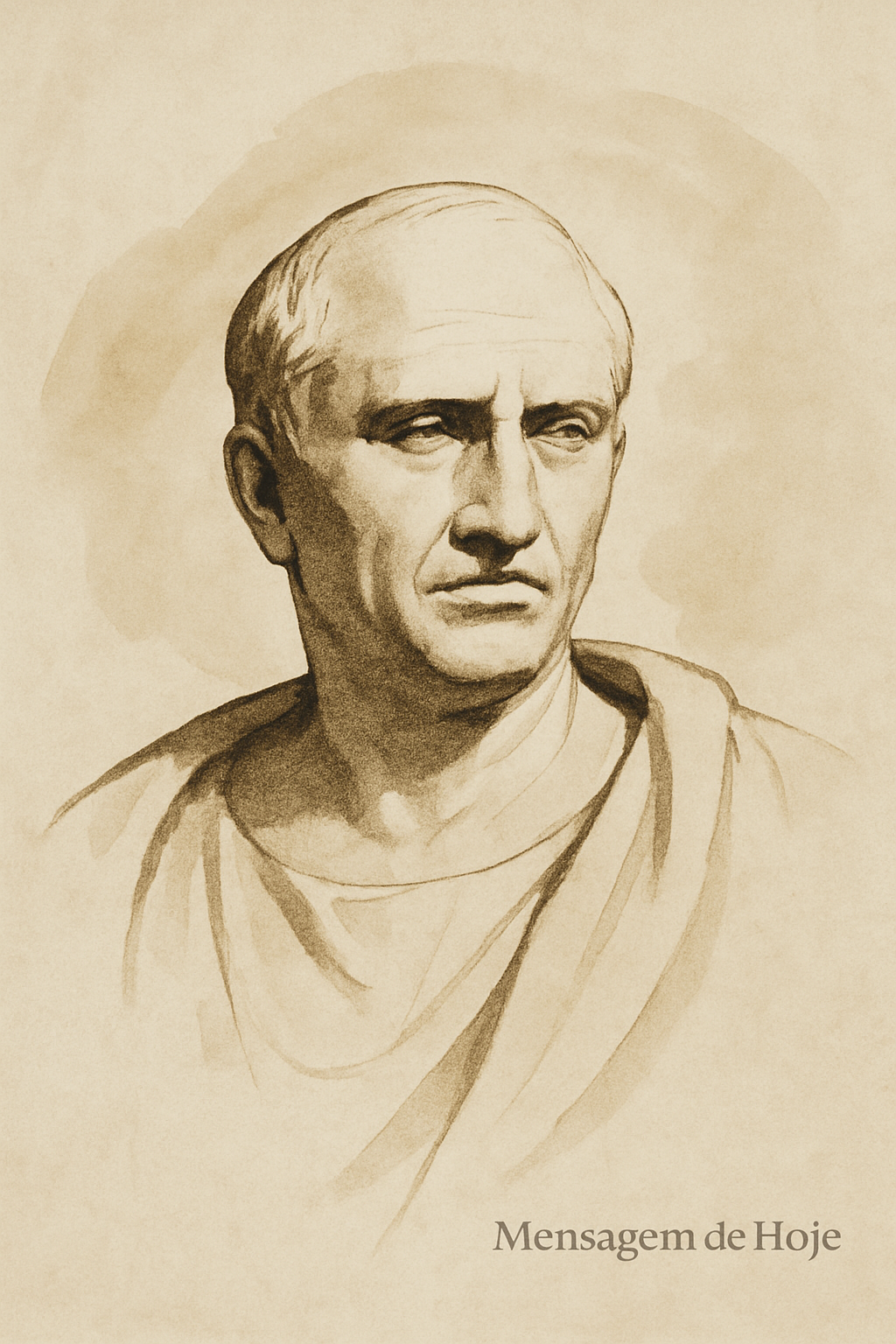 Frase estoica de Cícero: “A verdadeira eloquência não reside na ve...” – Mensagem de Hoje