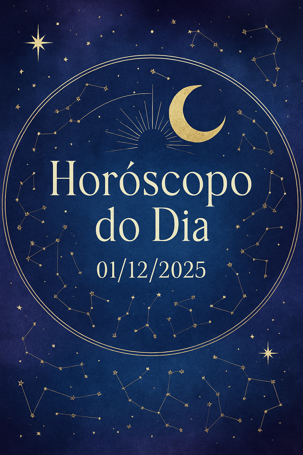 Imagem mística para o Horóscopo do Dia 01/12/2025