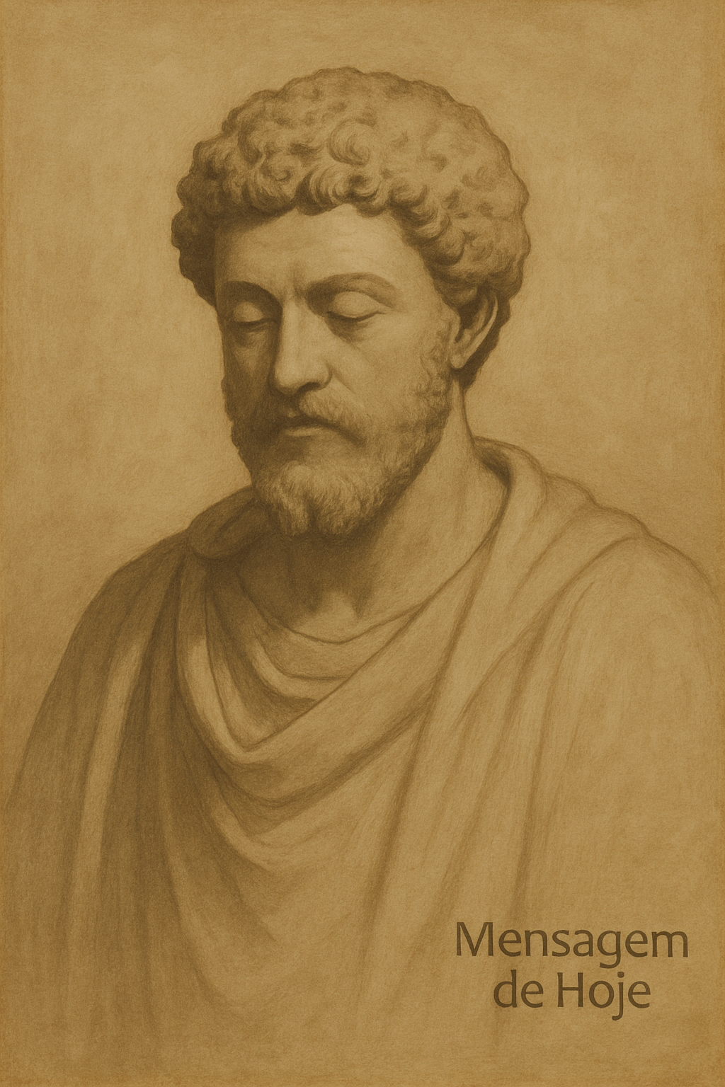 Frase estoica de Marco Aurélio: “A quietude não se busca em refúgios exte...” – Mensagem de Hoje