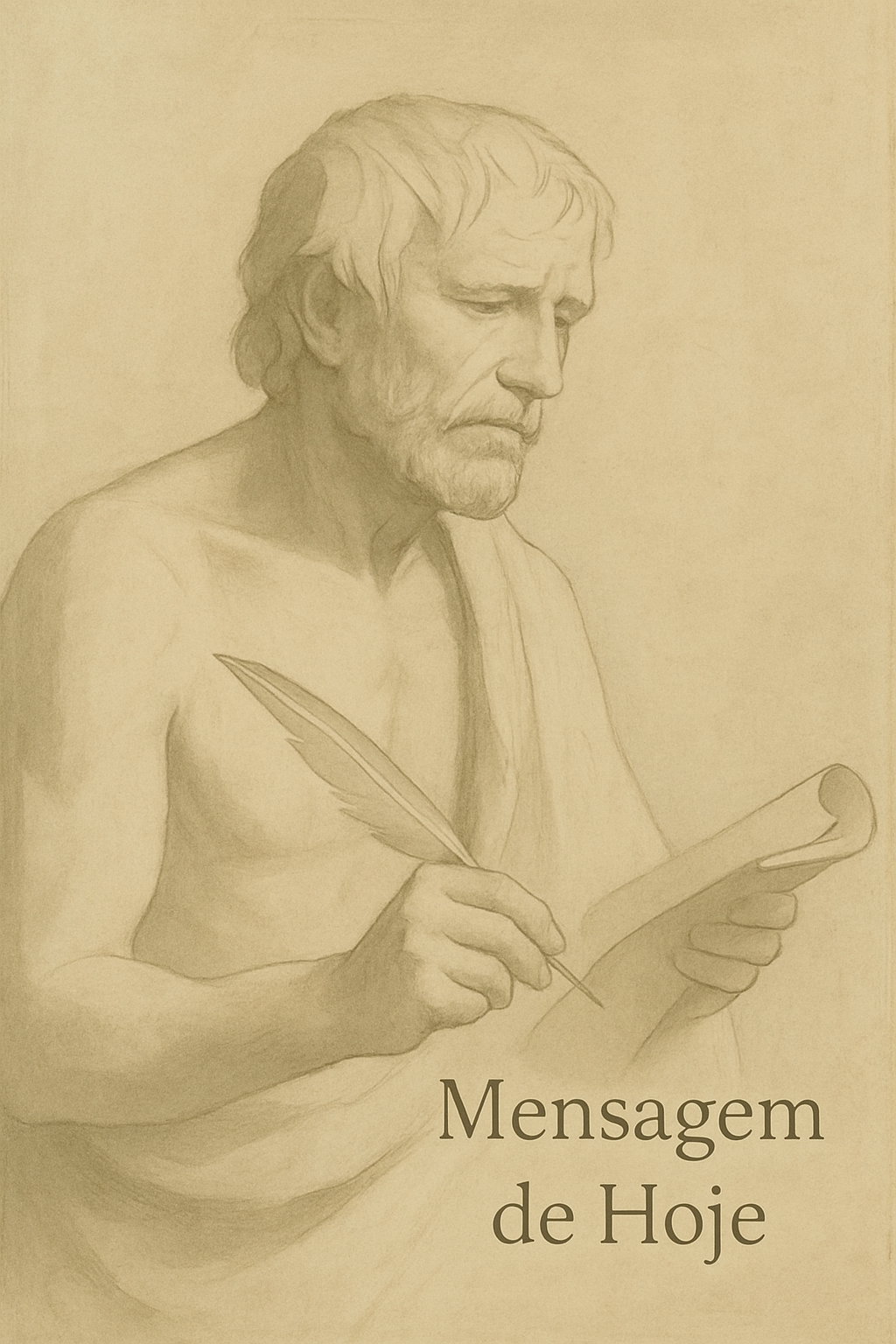 Frase estoica de Sêneca: “Não é a morte que o homem deve temer, ma...” – Mensagem de Hoje