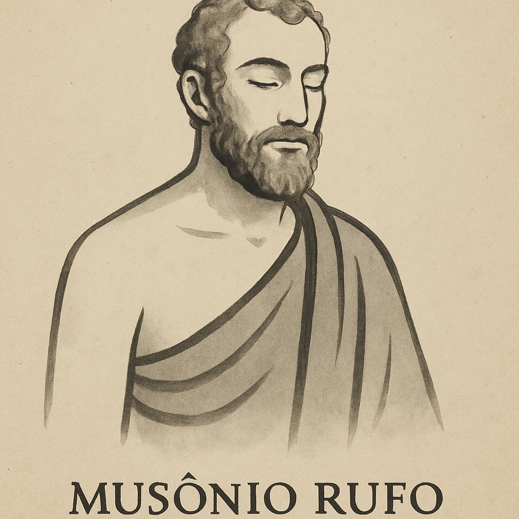 Frase estoica de Musônio Rufo: “Não busques honra em coisas efêmeras, ne...” – Mensagem de Hoje