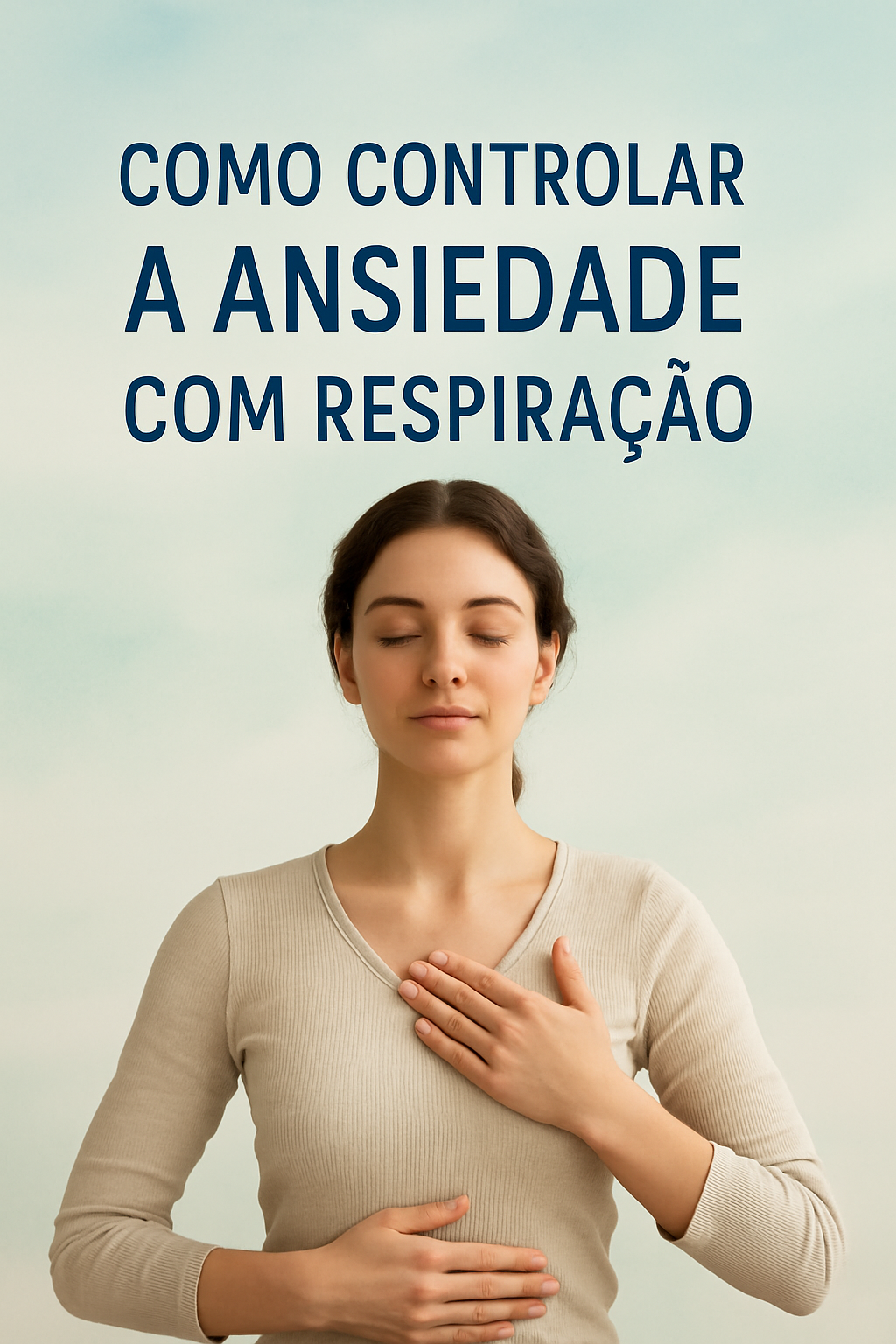 Controle a Ansiedade com Respiração: Guia Completo e Prático 2 Pessoa praticando respiração consciente sentada em posição de lótus, controlando a ansiedade através de técnicas de respiração profunda em um ambiente tranquilo.