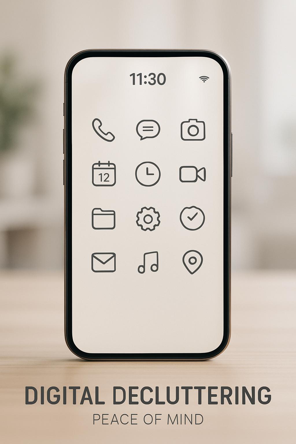 Minimalismo digital: organização de celular