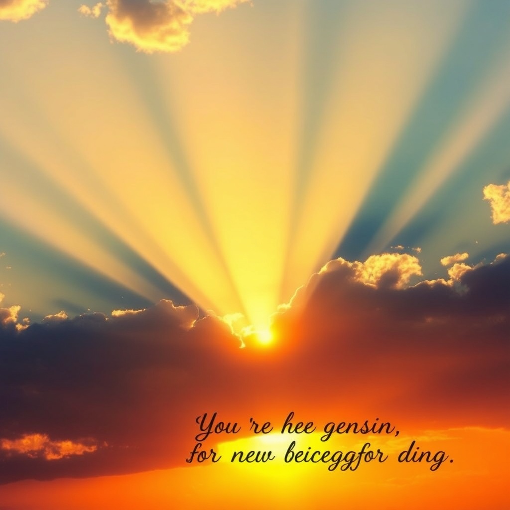 Nascer do sol inspirador simbolizando um novo dia e energia positiva