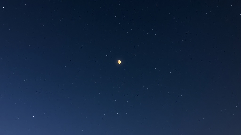 Céu estrelado à noite