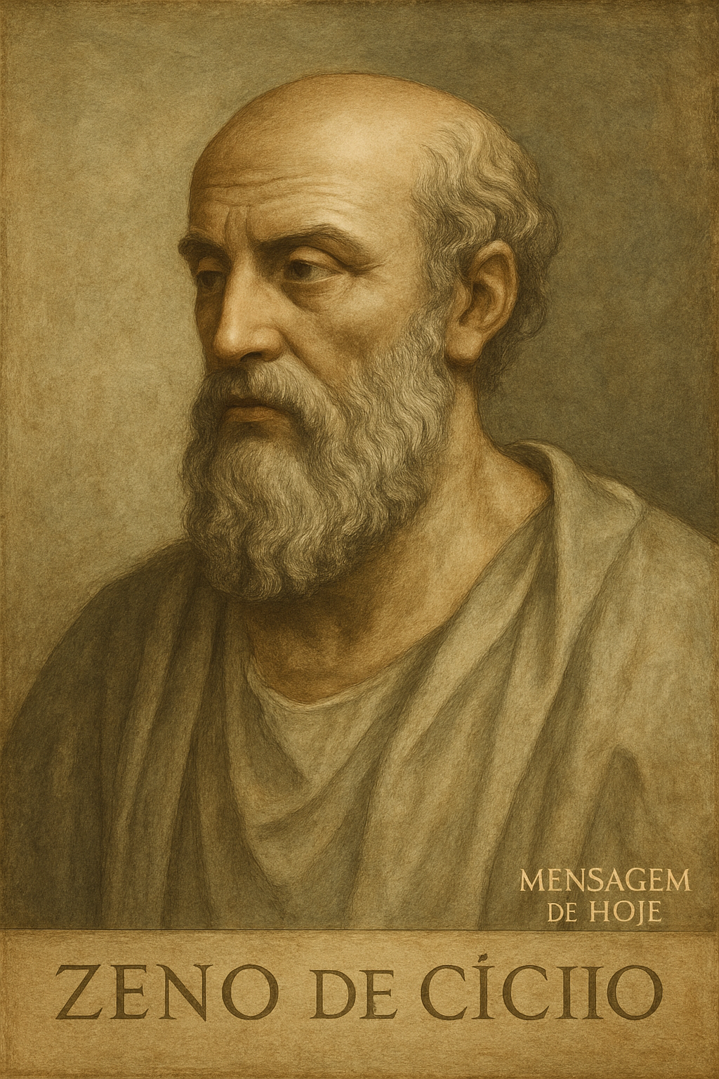 Frase estoica de Zenão de Cítio: 