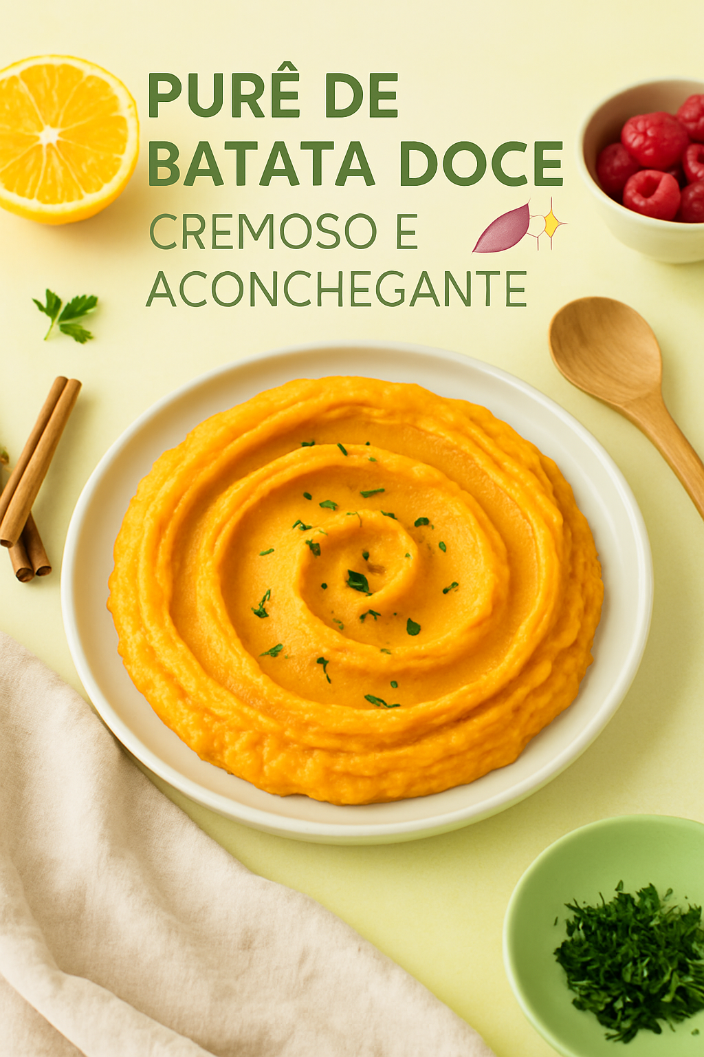 Purê de Batata Doce Cremoso e Aconchegante 🍠✨ - receita deliciosa de purê de
