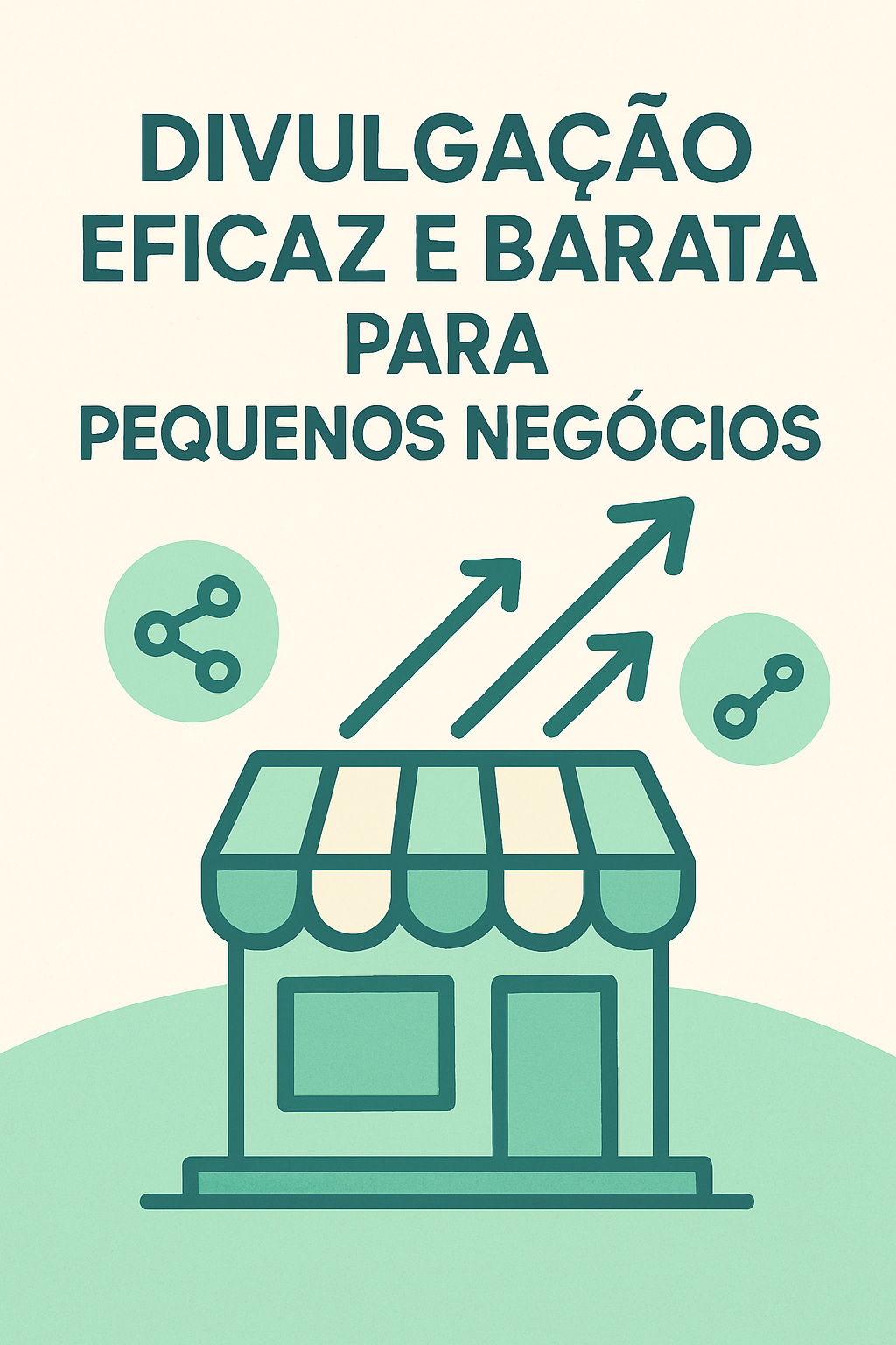 Pequena empresária sorrindo e interagindo com clientes em sua loja local, simbolizando a divulgação eficaz e acessível.